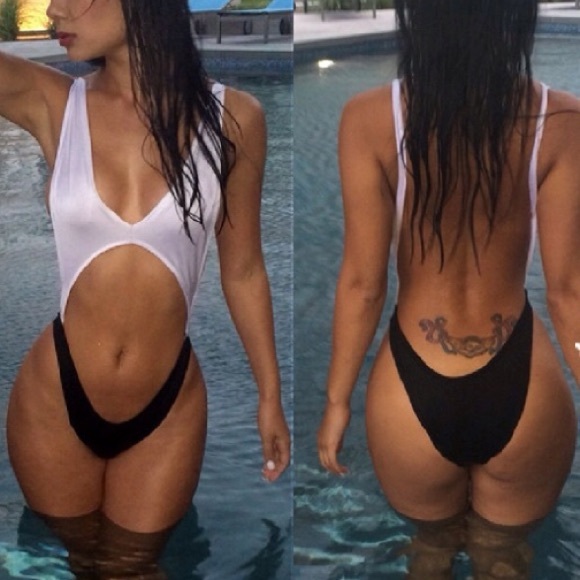 Other - Worn 1x for photoshoot sexy black & white monokini